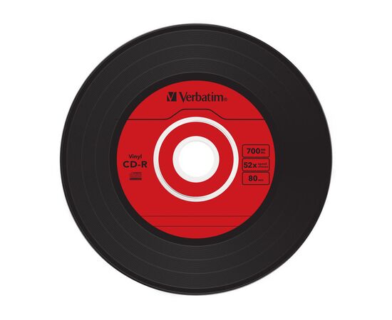 Диск CD Verbatim CD-R 700Mb 52x Slim case Vinyl AZO (43426), изображение 4 Диск CD Verbatim CD-R 700Mb 52x Slim case Vinyl AZO (43426), изображение 4