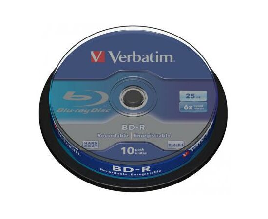 Диск BD Verbatim 25Gb 6x Cacke 10шт (43742)