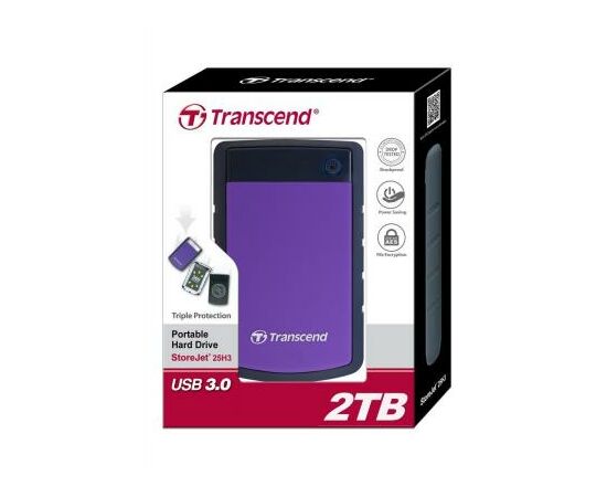 Внешний жесткий диск 2.5" 2TB Transcend (TS2TSJ25H3P), изображение 4 Внешний жесткий диск 2.5" 2TB Transcend (TS2TSJ25H3P), изображение 4