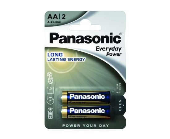Батарейка Panasonic AA LR06 Everyday Power * 2 (LR6REE/2BR)