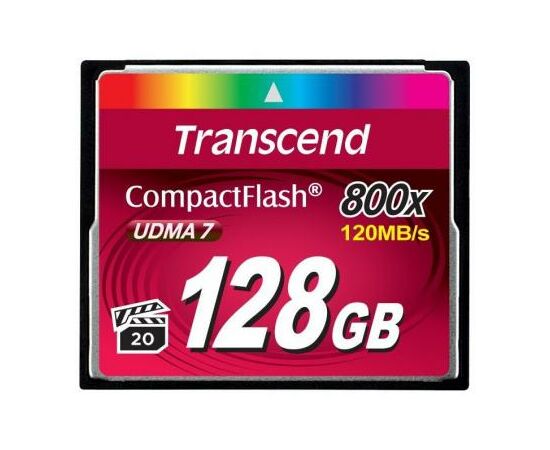 Карта памяти Transcend Compact Flash Card 128Gb 800X (TS128GCF800)