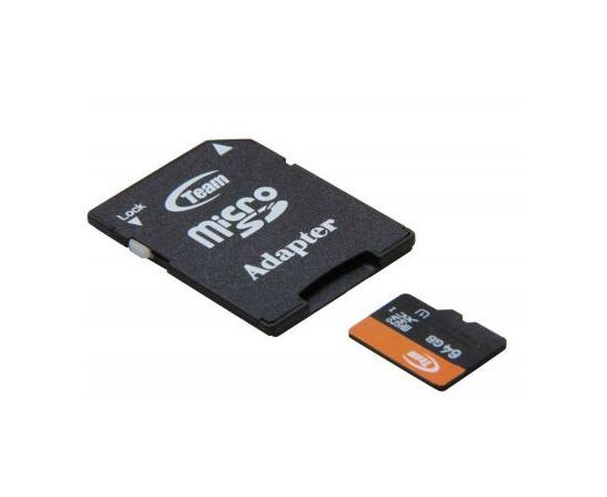 Карта памяти Team 64Gb microSDXC class 10 (TUSDX64GUHS03), изображение 2 Карта памяти Team 64Gb microSDXC class 10 (TUSDX64GUHS03), изображение 2