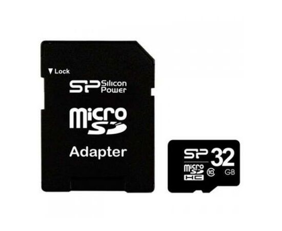 Карта пам'яті Silicon Power 32Gb microSDHC class 10 (SP032GBSTH010V10SP)