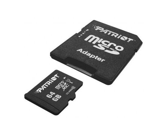 Карта памяти Patriot 64GB microSD class10 UHS-1 (PSF64GMCSDXC10), изображение 3 Карта памяти Patriot 64GB microSD class10 UHS-1 (PSF64GMCSDXC10), изображение 3
