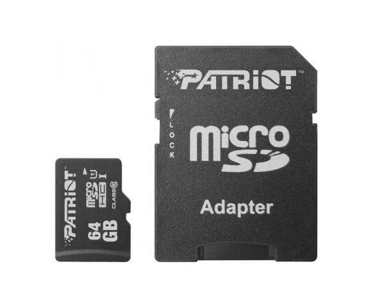 Карта пам'яті Patriot 64GB microSD class10 UHS-1 (PSF64GMCSDXC10)