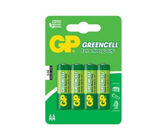 Батарейка Gp AA R6 солевая * 4 (15G-U4 / 4891199000133)
