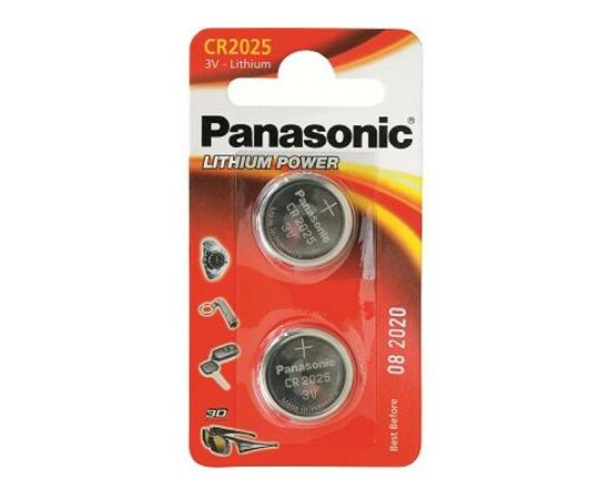 Батарейка Panasonic CR 2025 * 2 LITHIUM (CR-2025EL/2B)