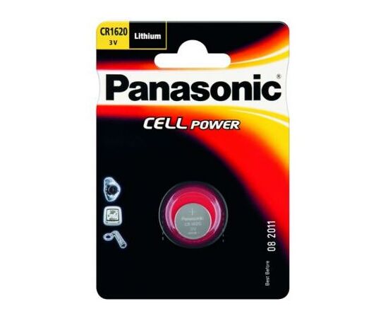 Батарейка Panasonic CR 1620 * 1 LITHIUM (CR-1620EL/1B)