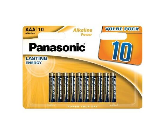 Батарейка Panasonic AAA LR03 Alkaline Power * 10 (LR03REB/10BW)