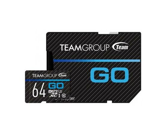 Карта памяти Team 64GB microSD Class 10 UHS-I/U3 Go (TGUSDX64GU303)