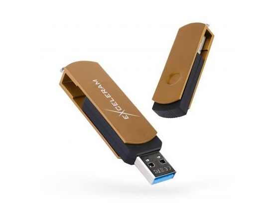 USB флеш накопитель eXceleram 16GB P2 Series Brown/Black USB 3.1 Gen 1 (EXP2U3BRB16)