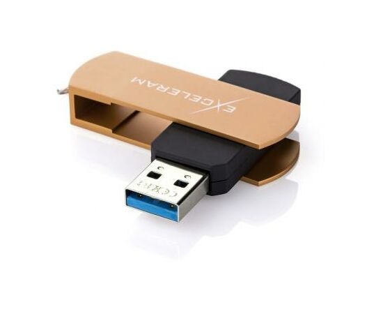USB флеш накопитель eXceleram 32GB P2 Series Brown/Black USB 3.1 Gen 1 (EXP2U3BRB32), изображение 2 USB флеш накопитель eXceleram 32GB P2 Series Brown/Black USB 3.1 Gen 1 (EXP2U3BRB32), изображение 2