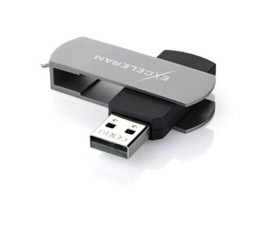 USB флеш накопитель eXceleram 32GB P2 Series Gray/Black USB 2.0 (EXP2U2GB32), изображение 2 USB флеш накопитель eXceleram 32GB P2 Series Gray/Black USB 2.0 (EXP2U2GB32), изображение 2