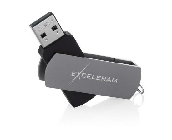USB флеш накопитель eXceleram 32GB P2 Series Gray/Black USB 2.0 (EXP2U2GB32), изображение 3 USB флеш накопитель eXceleram 32GB P2 Series Gray/Black USB 2.0 (EXP2U2GB32), изображение 3
