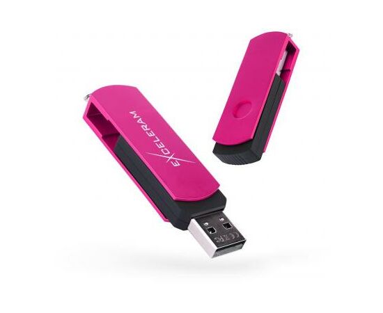 USB флеш накопичувач eXceleram 32GB P2 Series Rose/Black USB 2.0 (EXP2U2ROB32)