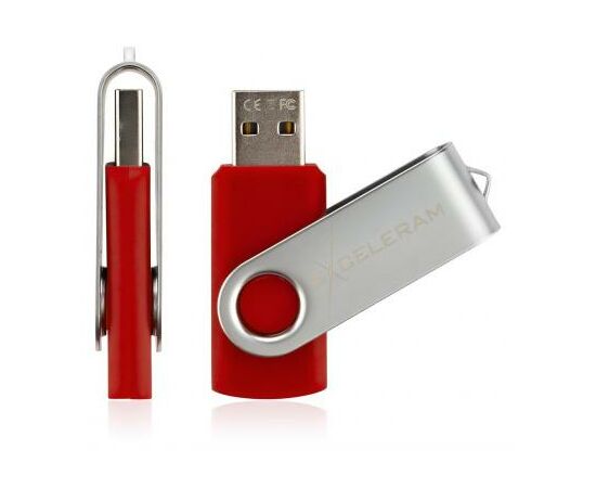 USB флеш накопитель eXceleram 32GB P1 Series Silver/Red USB 2.0 (EXP1U2SIRE32), изображение 4 USB флеш накопитель eXceleram 32GB P1 Series Silver/Red USB 2.0 (EXP1U2SIRE32), изображение 4