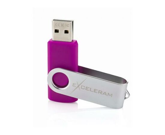 USB флеш накопитель eXceleram 32GB P1 Series Silver/Purple USB 2.0 (EXP1U2SIPU32), изображение 3 USB флеш накопитель eXceleram 32GB P1 Series Silver/Purple USB 2.0 (EXP1U2SIPU32), изображение 3