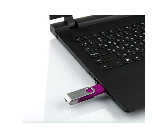 USB флеш накопитель eXceleram 32GB P1 Series Silver/Purple USB 2.0 (EXP1U2SIPU32), изображение 7 USB флеш накопитель eXceleram 32GB P1 Series Silver/Purple USB 2.0 (EXP1U2SIPU32), изображение 7
