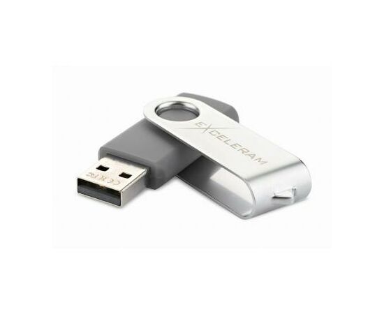 USB флеш накопитель eXceleram 32GB P1 Series Silver/Gray USB 2.0 (EXP1U2SIG32), изображение 2 USB флеш накопитель eXceleram 32GB P1 Series Silver/Gray USB 2.0 (EXP1U2SIG32), изображение 2