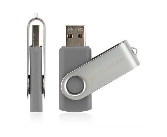 USB флеш накопитель eXceleram 32GB P1 Series Silver/Gray USB 2.0 (EXP1U2SIG32), изображение 4 USB флеш накопитель eXceleram 32GB P1 Series Silver/Gray USB 2.0 (EXP1U2SIG32), изображение 4