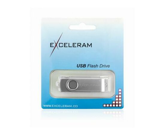 USB флеш накопитель eXceleram 32GB P1 Series Silver/Gray USB 2.0 (EXP1U2SIG32), изображение 8 USB флеш накопитель eXceleram 32GB P1 Series Silver/Gray USB 2.0 (EXP1U2SIG32), изображение 8