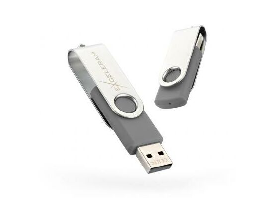 USB флеш накопичувач eXceleram 32GB P1 Series Silver/Gray USB 2.0 (EXP1U2SIG32)