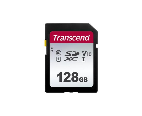 Карта пам'яті Transcend 128GB SDXC class 10 UHS-I U1 V10 (TS128GSDC300S)