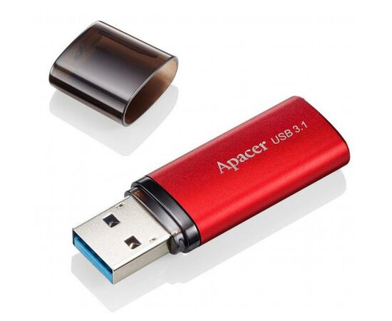 USB флеш накопитель Apacer 16GB AH25B Red USB 3.1 Gen1 (AP16GAH25BR-1), изображение 3