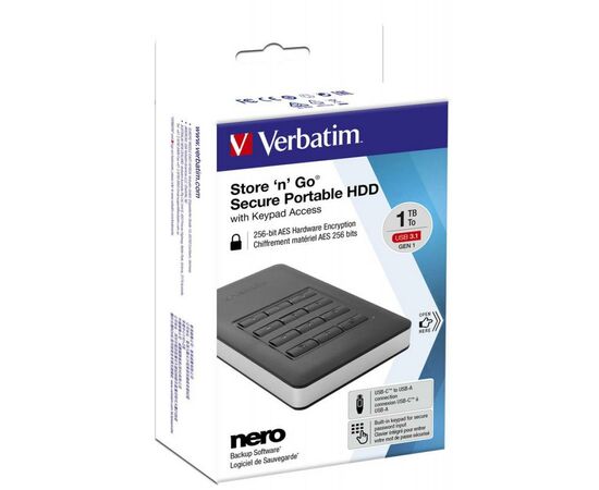 Внешний жесткий диск 2.5" 1TB Verbatim (53401), изображение 6 Внешний жесткий диск 2.5" 1TB Verbatim (53401), изображение 6