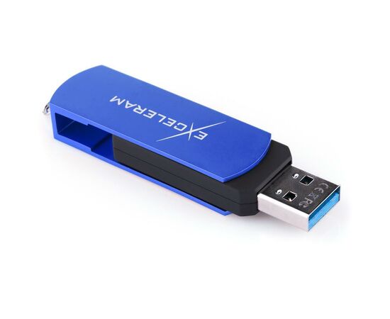 USB флеш накопитель eXceleram 128GB P2 Series Blue/Black USB 3.1 Gen 1 (EXP2U3BLB128), изображение 5 USB флеш накопитель eXceleram 128GB P2 Series Blue/Black USB 3.1 Gen 1 (EXP2U3BLB128), изображение 5