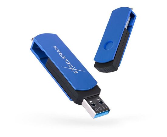USB флеш накопитель eXceleram 128GB P2 Series Blue/Black USB 3.1 Gen 1 (EXP2U3BLB128)