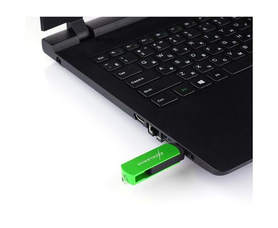 USB флеш накопитель eXceleram 128GB P2 Series Green/Black USB 3.1 Gen 1 (EXP2U3GRB128), изображение 7 USB флеш накопитель eXceleram 128GB P2 Series Green/Black USB 3.1 Gen 1 (EXP2U3GRB128), изображение 7