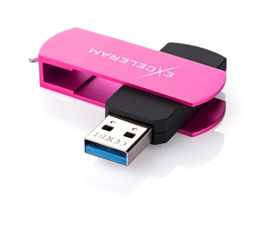 USB флеш накопитель eXceleram 128GB P2 Series Rose/Black USB 3.1 Gen 1 (EXP2U3ROB128), изображение 2 USB флеш накопитель eXceleram 128GB P2 Series Rose/Black USB 3.1 Gen 1 (EXP2U3ROB128), изображение 2