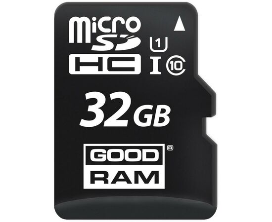 Карта памяти Goodram 32GB microSDHC Class 10 (M1AA-0320R12), изображение 2 Карта памяти Goodram 32GB microSDHC Class 10 (M1AA-0320R12), изображение 2