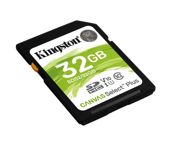 Карта памяти Kingston 32GB SDXC class 10 UHS-I U3 Canvas Select Plus (SDS2/32GB), изображение 2 Карта памяти Kingston 32GB SDXC class 10 UHS-I U3 Canvas Select Plus (SDS2/32GB), изображение 2