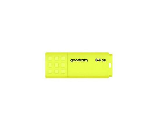 USB флеш накопитель Goodram 64GB UME2 Yellow USB 2.0 (UME2-0640Y0R11), изображение 3 USB флеш накопитель Goodram 64GB UME2 Yellow USB 2.0 (UME2-0640Y0R11), изображение 3
