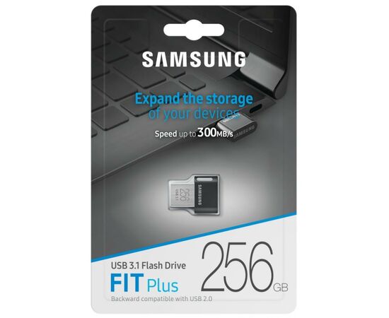 USB флеш накопитель Samsung 256GB FIT PLUS USB 3.1 (MUF-256AB/APC), изображение 7 USB флеш накопитель Samsung 256GB FIT PLUS USB 3.1 (MUF-256AB/APC), изображение 7