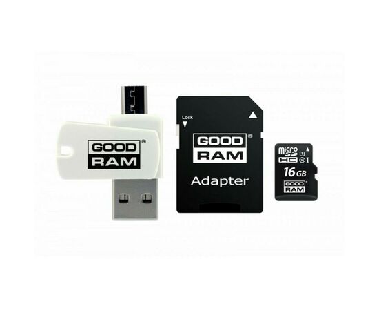 Карта памяти Goodram 16Gb microSDHC class 10 UHS-I (M1A4-0160R12)