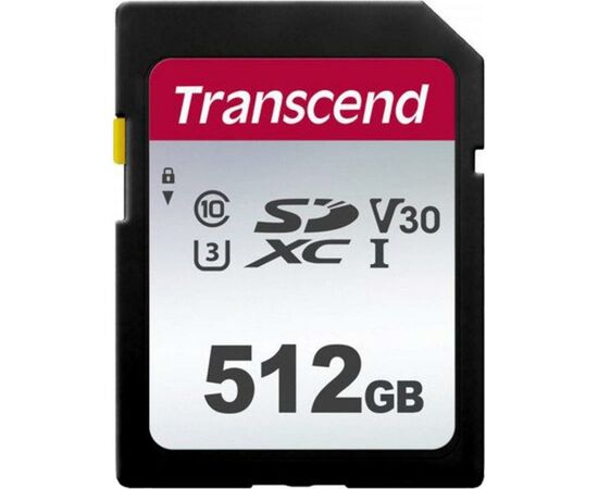 Карта памяти Transcend 512GB SDXC class 10 UHS-I (TS512GSDC300S)