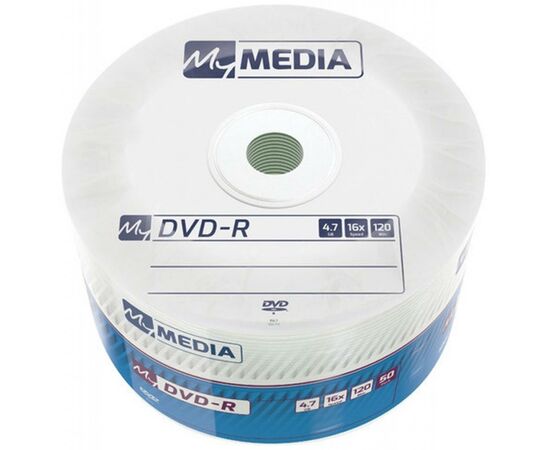 Диск DVD MyMedia DVD-R 4.7GB 16X Wrap MATT SILVER 50шт (69200)