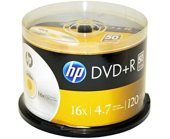 Диск DVD HP DVD+R 4.7GB 16X 50шт Spindle (69319/DRE00026-3)