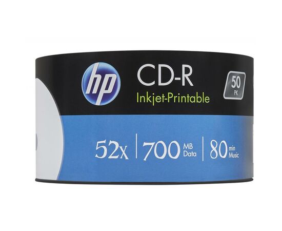 Диск CD HP CD-R 700MB 52X IJ PRINT 50шт Spindle (69312/CRE00017WIP-3)