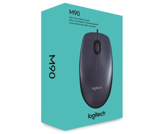 Мышка Logitech M90 Dark (910-001794), изображение 6 Мышка Logitech M90 Dark (910-001794), изображение 6
