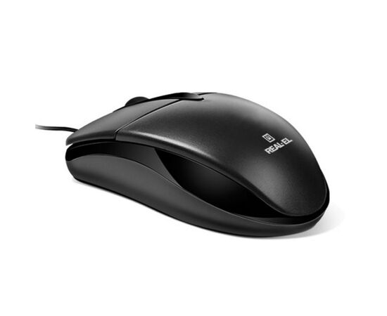 Мышка REAL-EL RM-211, USB, black, изображение 2 Мышка REAL-EL RM-211, USB, black, изображение 2