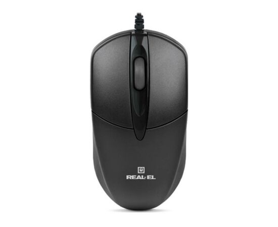 Мышка REAL-EL RM-211, USB, black, изображение 3 Мышка REAL-EL RM-211, USB, black, изображение 3