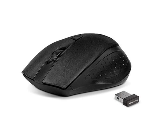 Мишка REAL-EL RM-300 black-grey