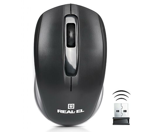 Мышка REAL-EL RM-304 black, изображение 3 Мышка REAL-EL RM-304 black, изображение 3