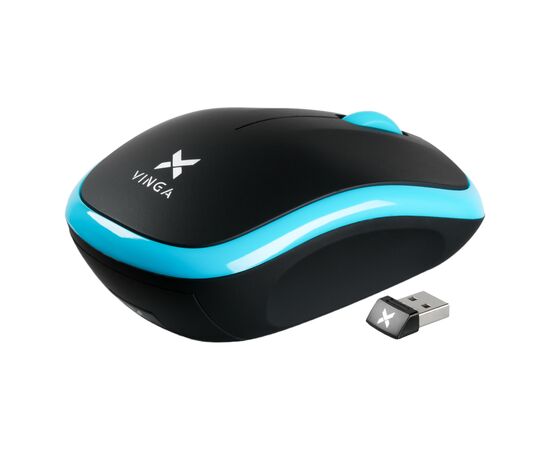 Мышка Vinga MSW-906 black - blue, изображение 2 Мышка Vinga MSW-906 black - blue, изображение 2