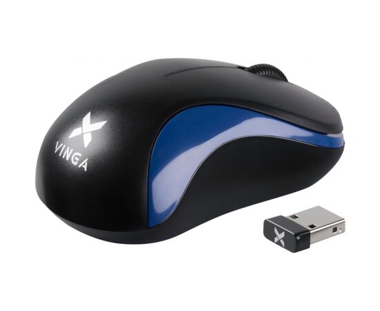 Мышка Vinga MSW-882 black - blue, изображение 2 Мышка Vinga MSW-882 black - blue, изображение 2