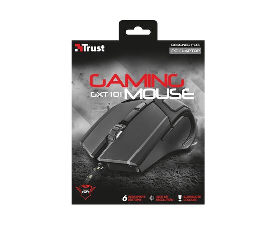 Мишка Trust GXT 101 Gaming Mouse (21044), зображення 6 Мишка Trust GXT 101 Gaming Mouse (21044), зображення 6